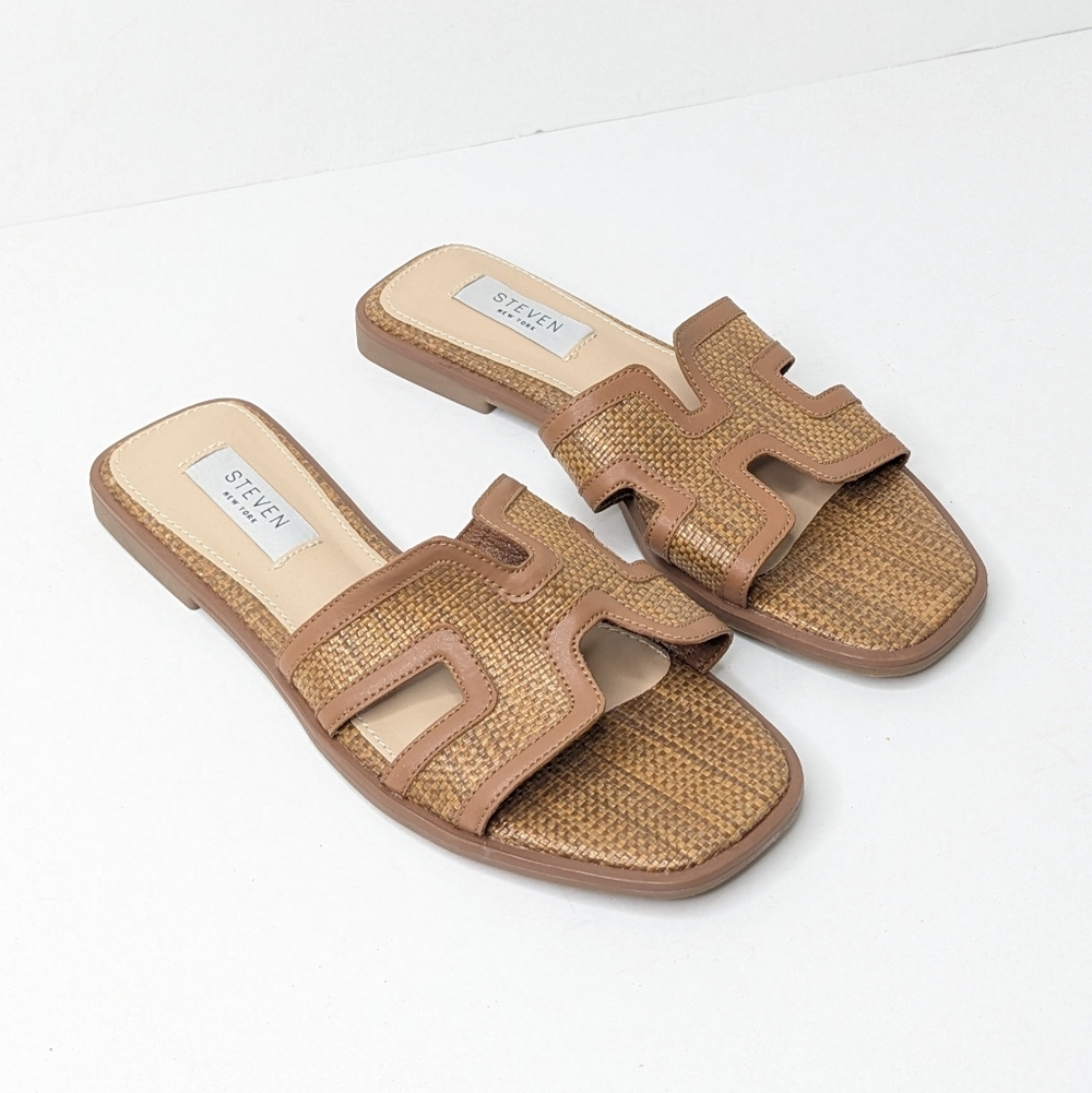 Steven New York Hanna Slide Sandals, Brown, Women's 6